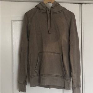 Light gray pullover hoodie